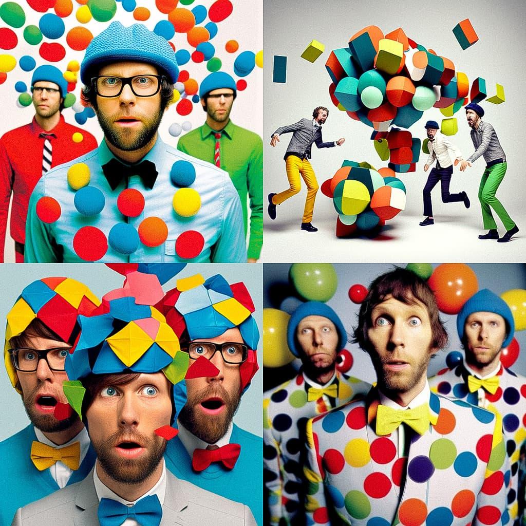 Ok go style, Midjourney V4, render 1 of 4