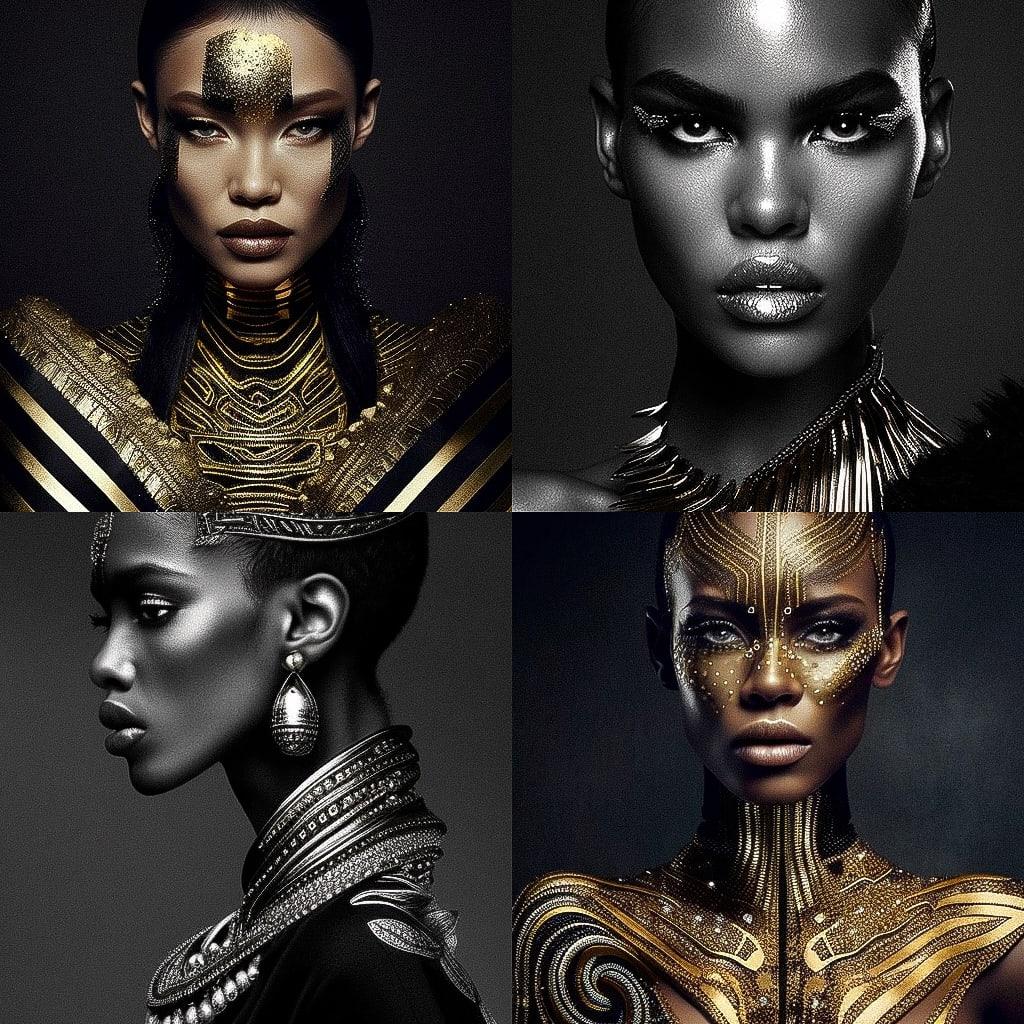Olivier Rousteing style, Midjourney V4, render 1 of 4