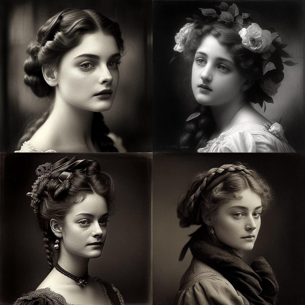 Oscar Gustave Rejlander style, Midjourney V4, render 1 of 4