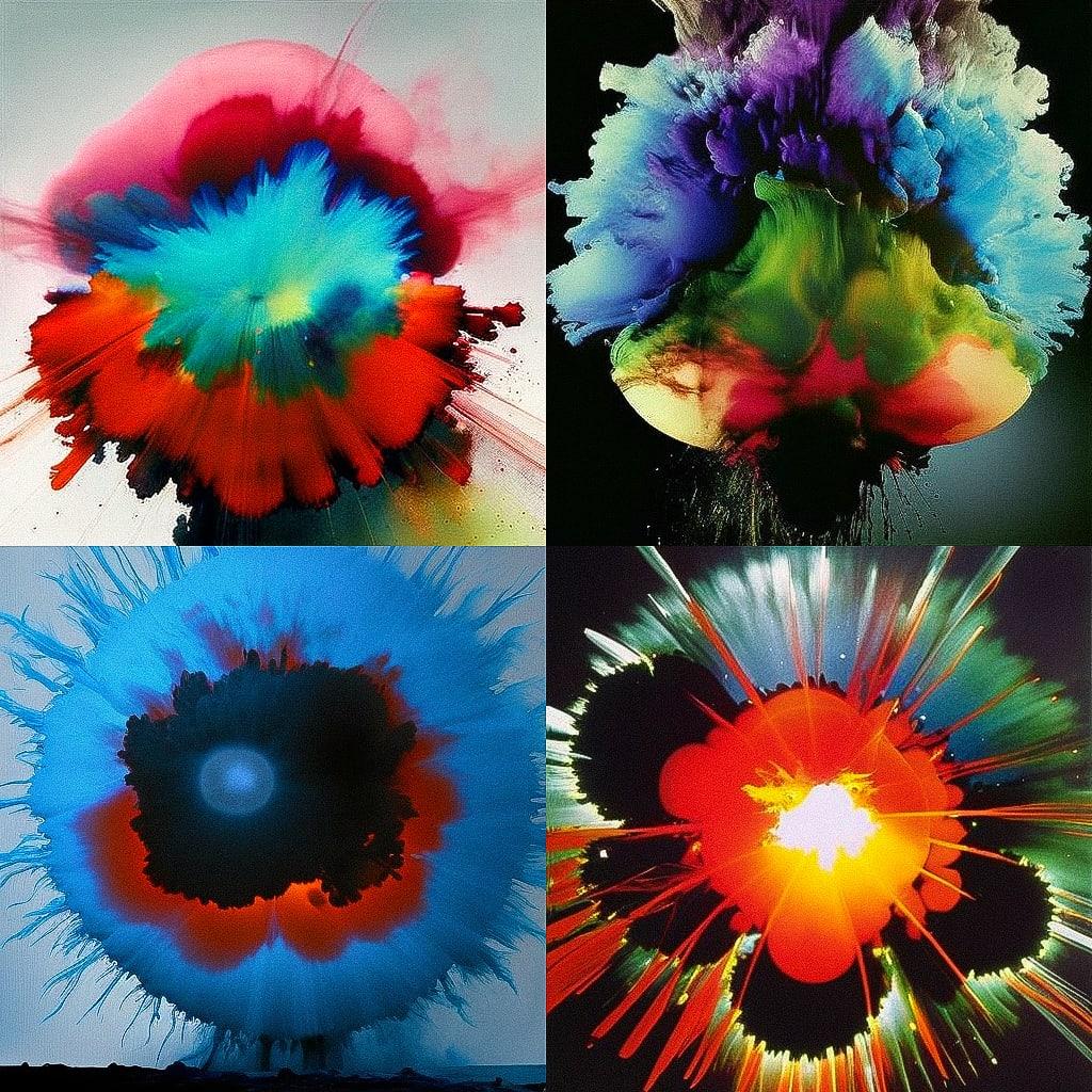 Otto Piene style, Midjourney V4, render 1 of 4