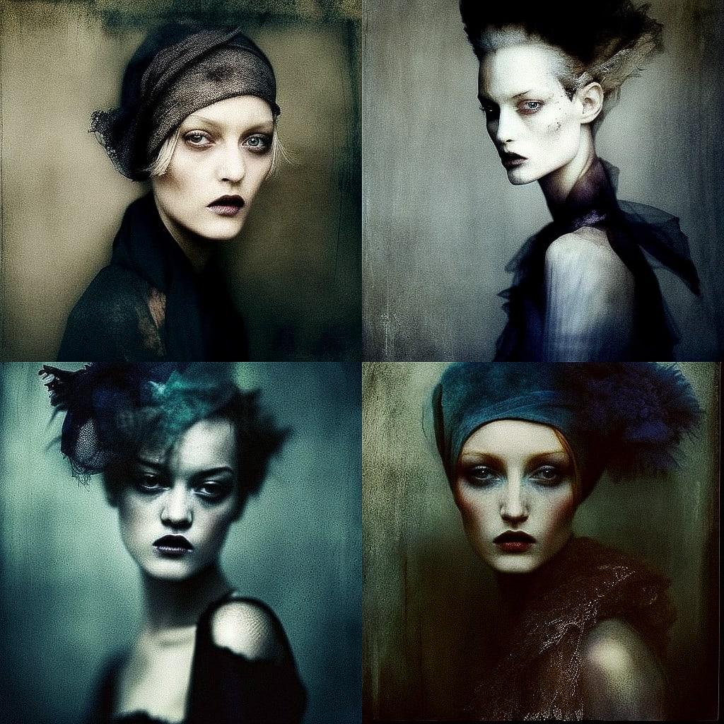 Paolo Roversi style, Midjourney V4, render 1 of 4