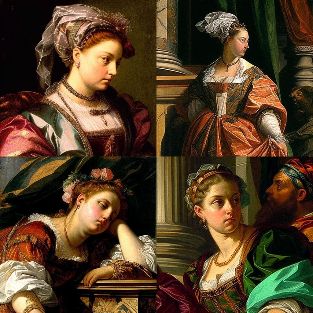 Paolo Veronese style, Midjourney V4, render 1 of 4