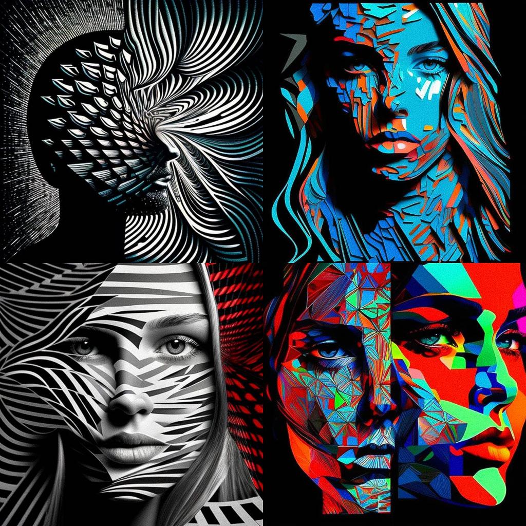 Patrick Seymour style, Midjourney V4, render 1 of 4