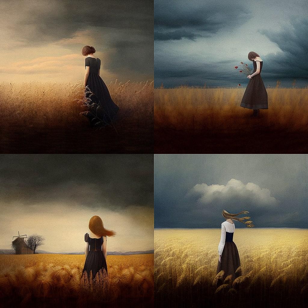 Patty Maher style, Midjourney V4, render 1 of 4