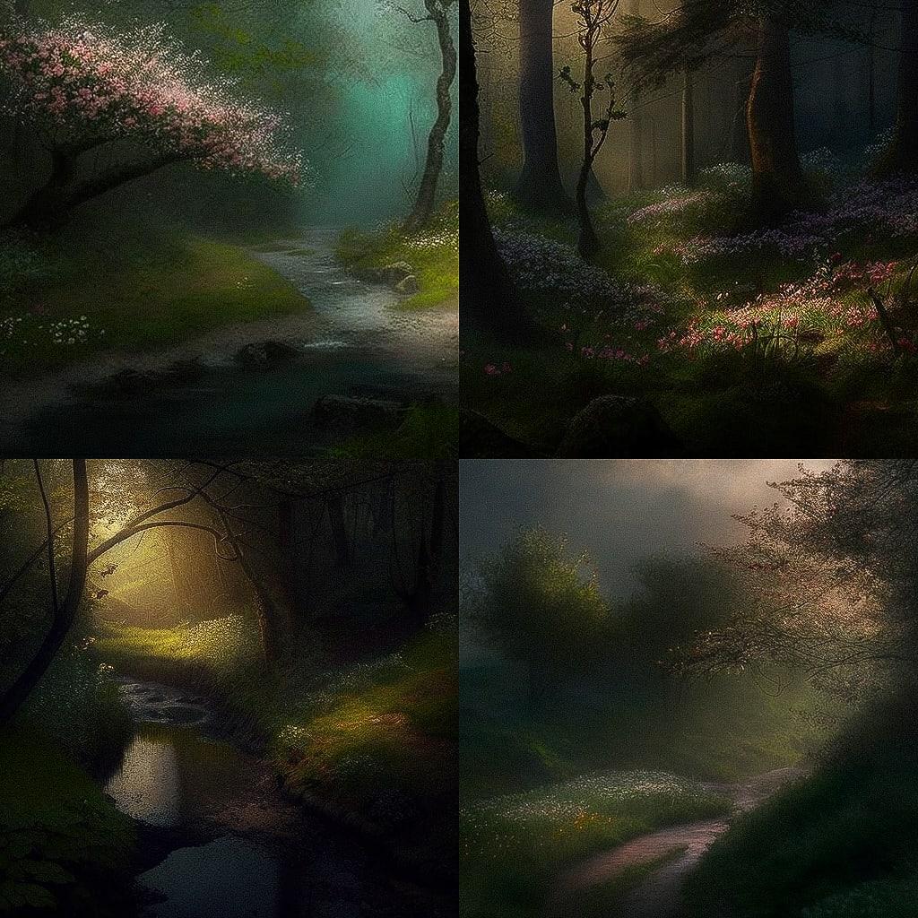 Paul Barson style, Midjourney V4, render 1 of 4