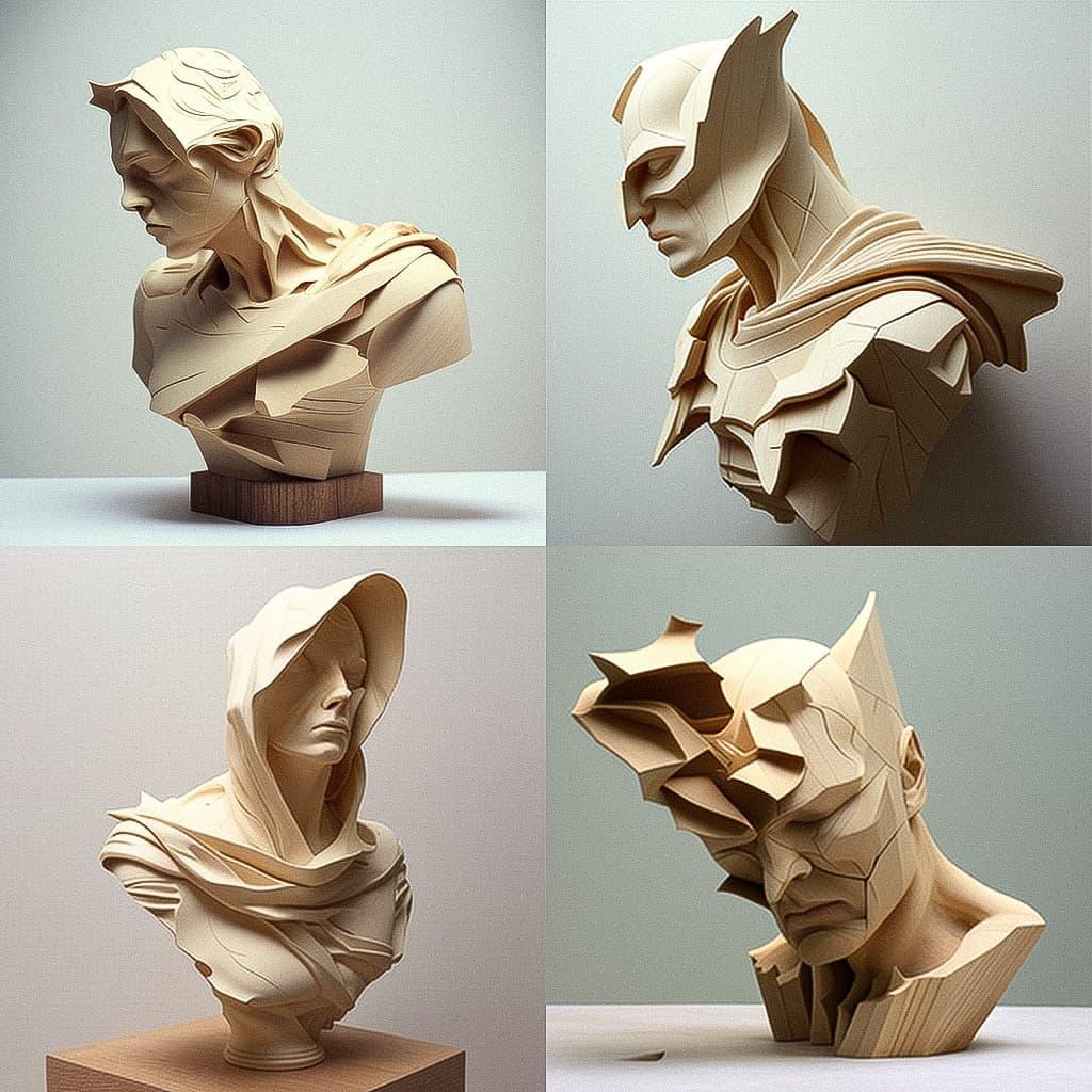 Paul Kaptein style, Midjourney V4, render 1 of 4