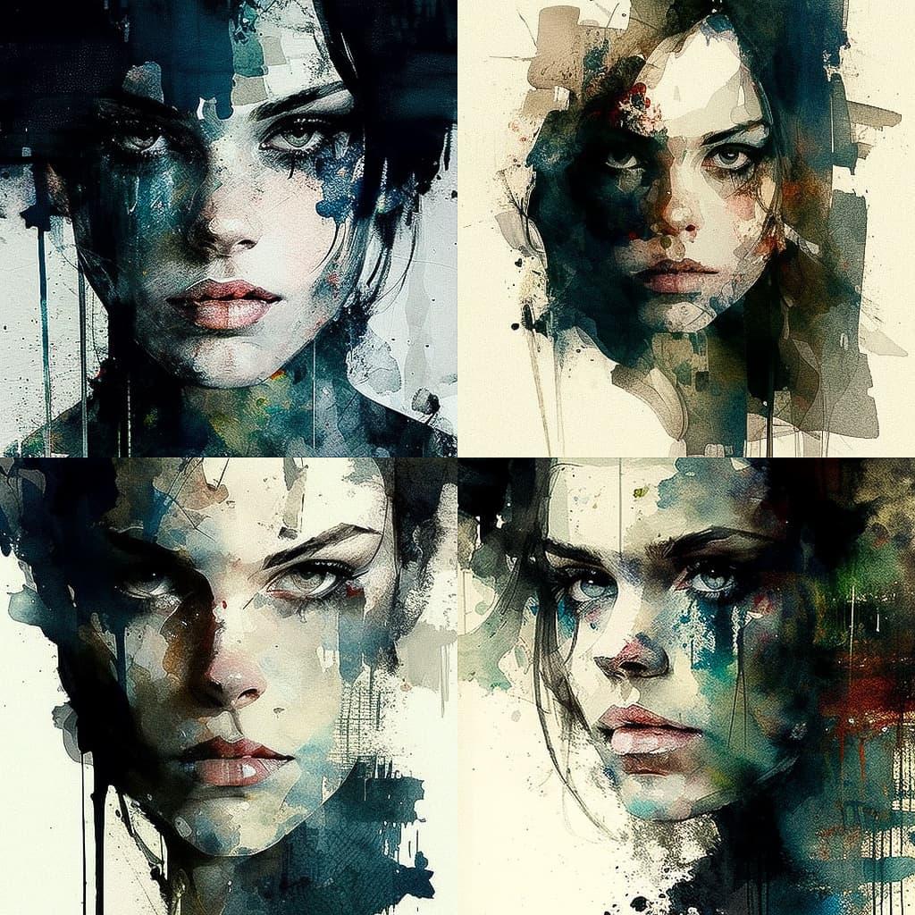 Paul Lovering style, Midjourney V4, render 1 of 4