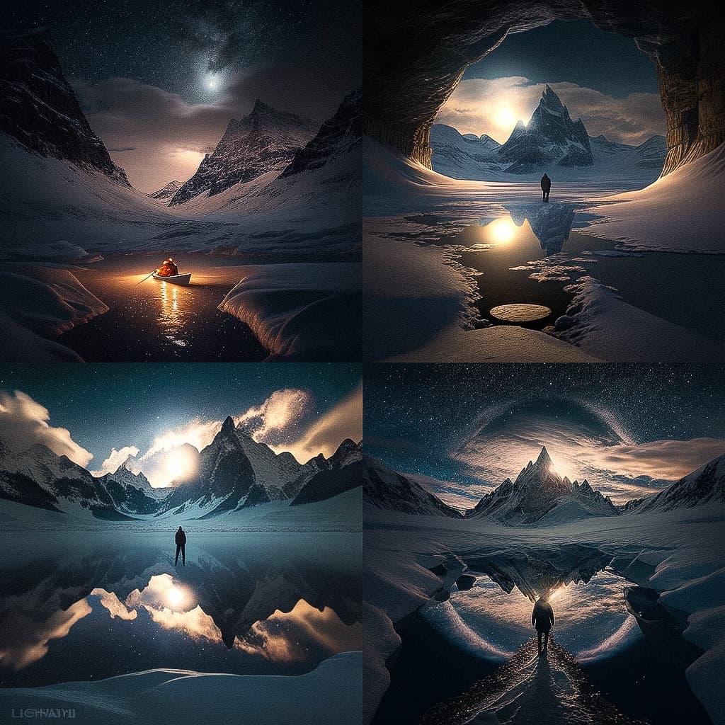 Paul Zizka style, Midjourney V4, render 1 of 4