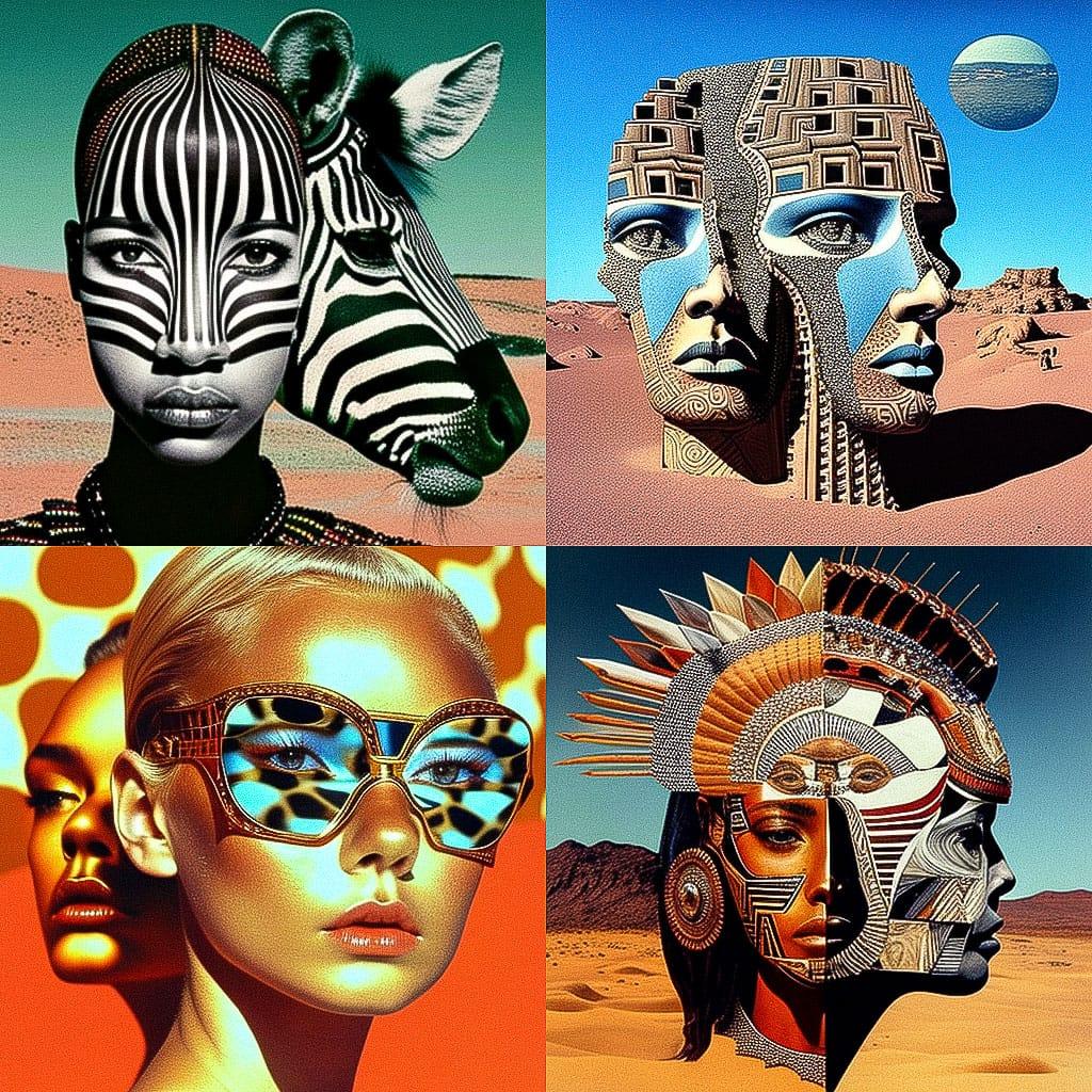 Pedro Friedeberg style, Midjourney V4, render 1 of 4