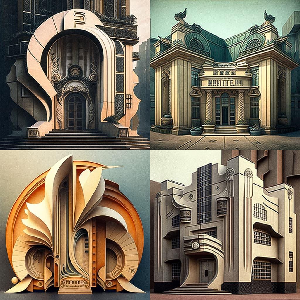 Peter Behrens style, Midjourney V4, render 1 of 4