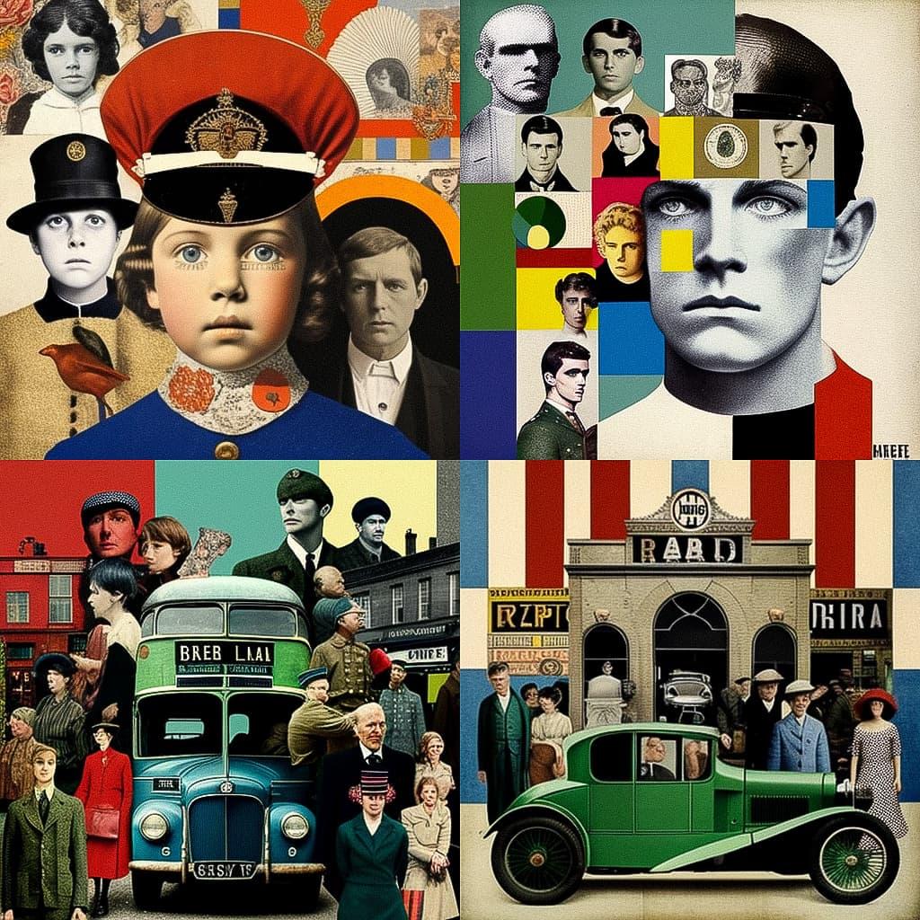 Peter Blake style, Midjourney V4, render 1 of 4