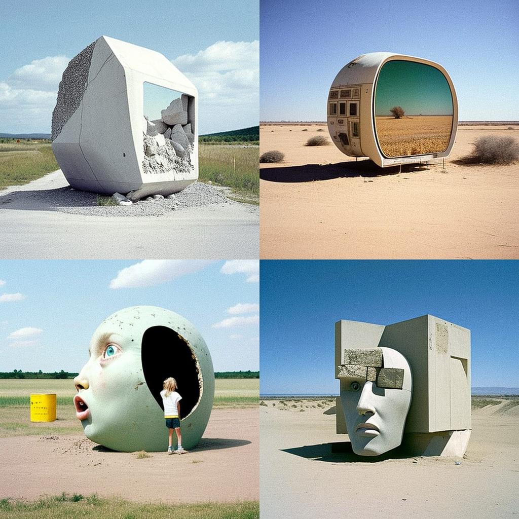 Peter Fischli and David Weiss style, Midjourney V4, render 1 of 4