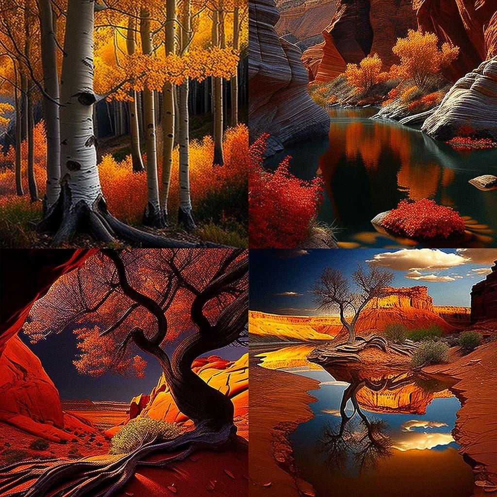 Peter Lik style, Midjourney V4, render 1 of 4