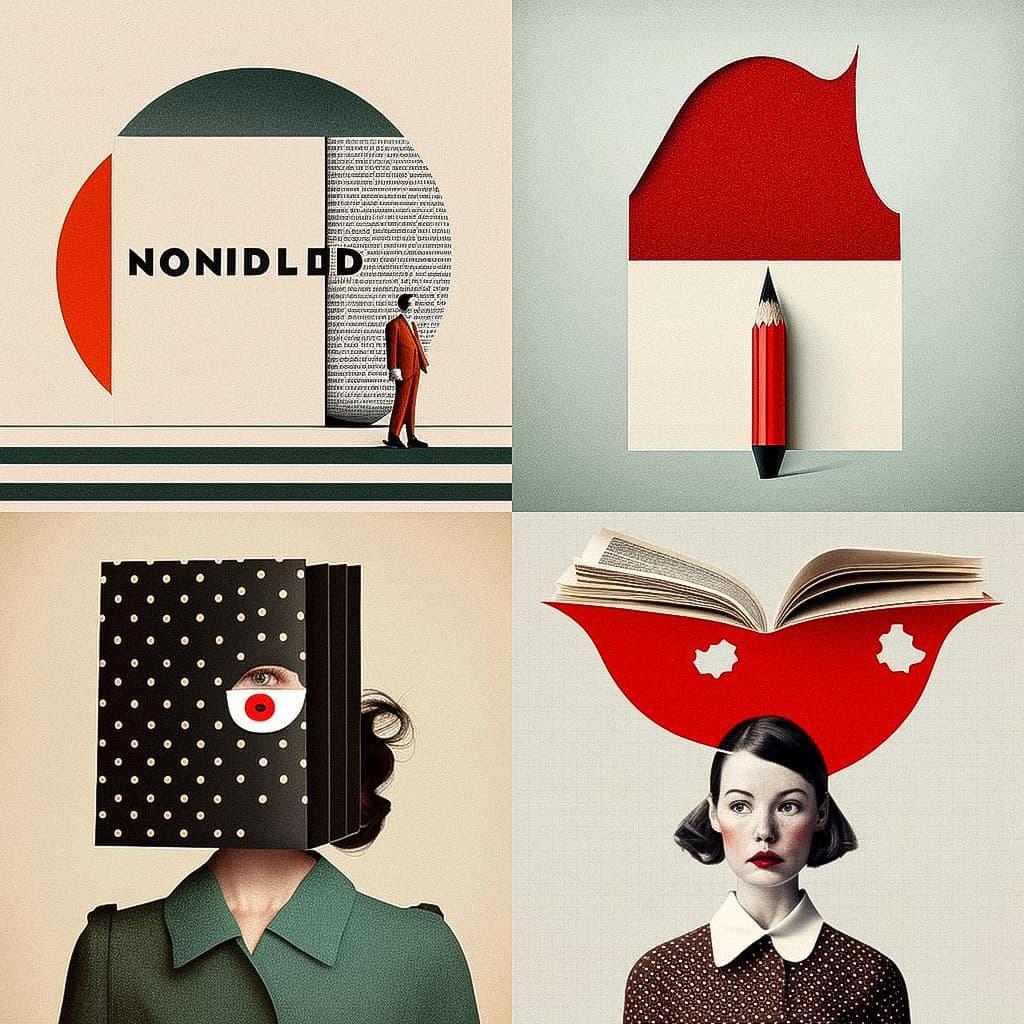 Peter Mendelsund style, Midjourney V4, render 1 of 4