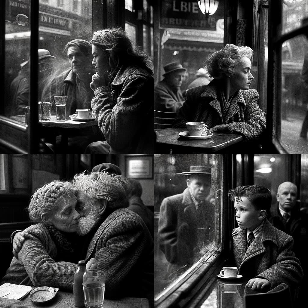 Peter Turnley style, Midjourney V4, render 1 of 4