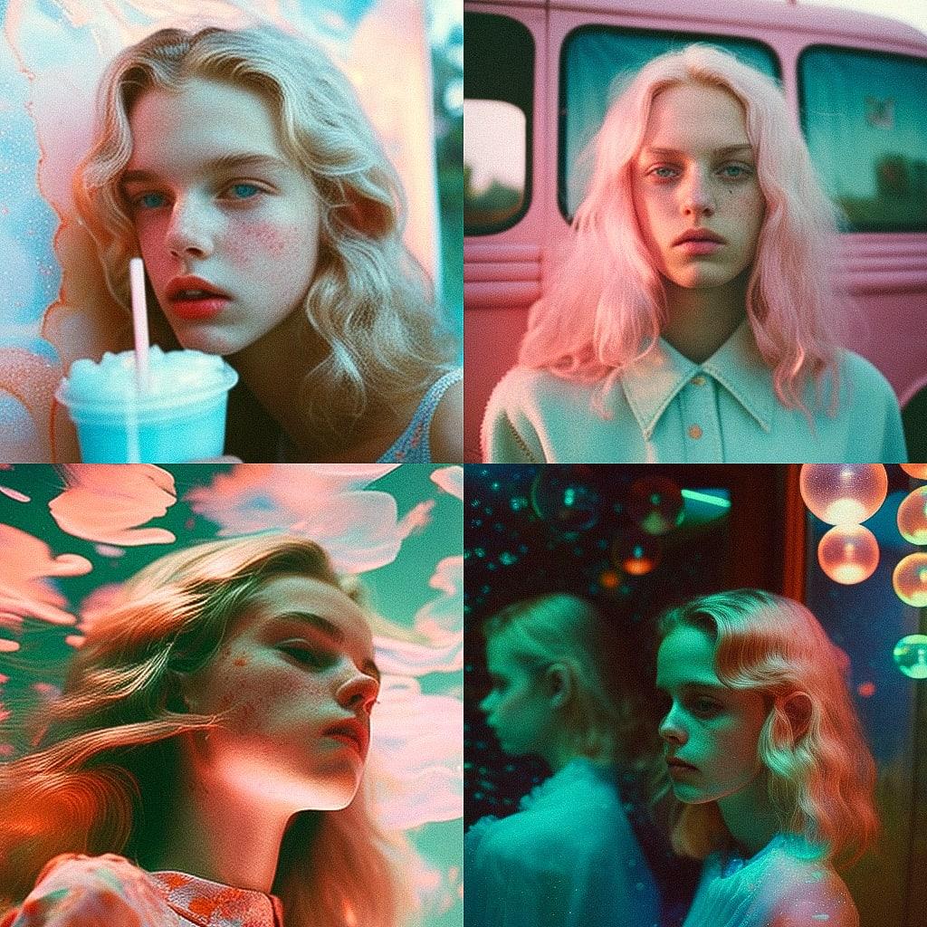 Petra Collins style, Midjourney V4, render 1 of 4