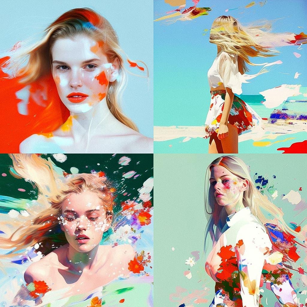 Petra Cortright style, Midjourney V4, render 1 of 4