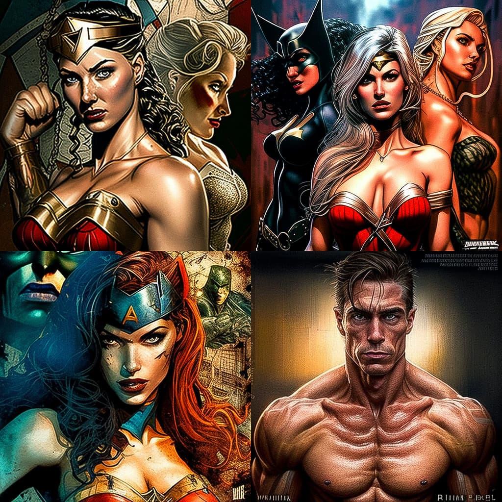 Phil Jimenez style, Midjourney V4, render 1 of 4