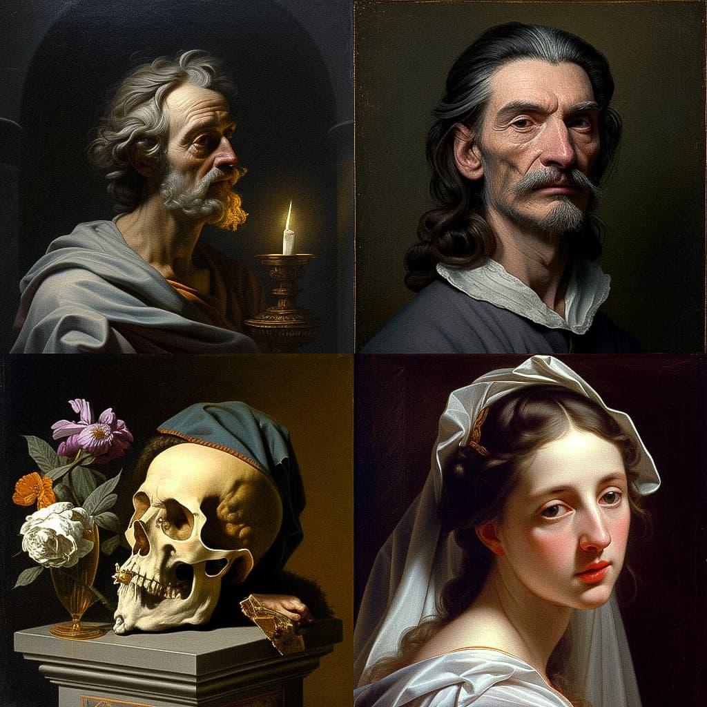 Philippe de Champaigne style, Midjourney V4, render 1 of 4