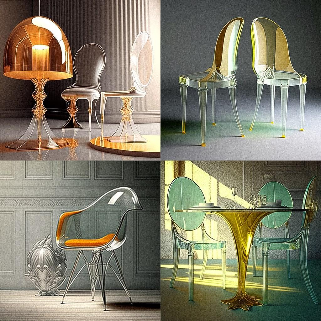 Philippe Starck style, Midjourney V4, render 1 of 4