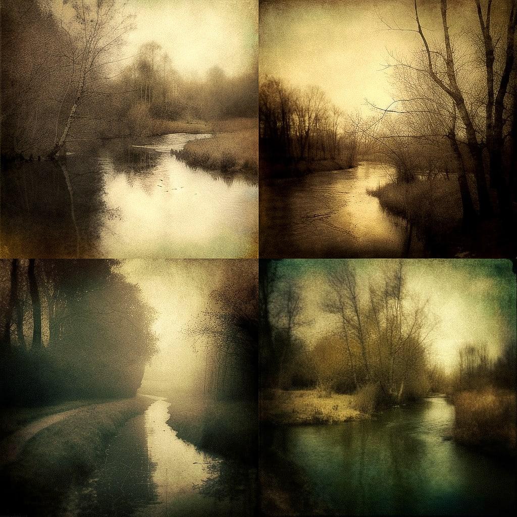 Pictorialism style, Midjourney V4, render 1 of 4