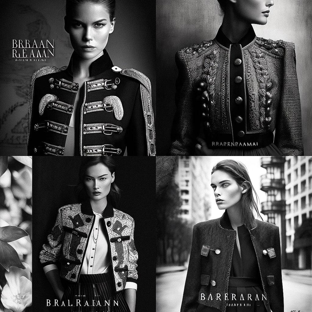 Pierre Balmain style, Midjourney V4, render 1 of 4