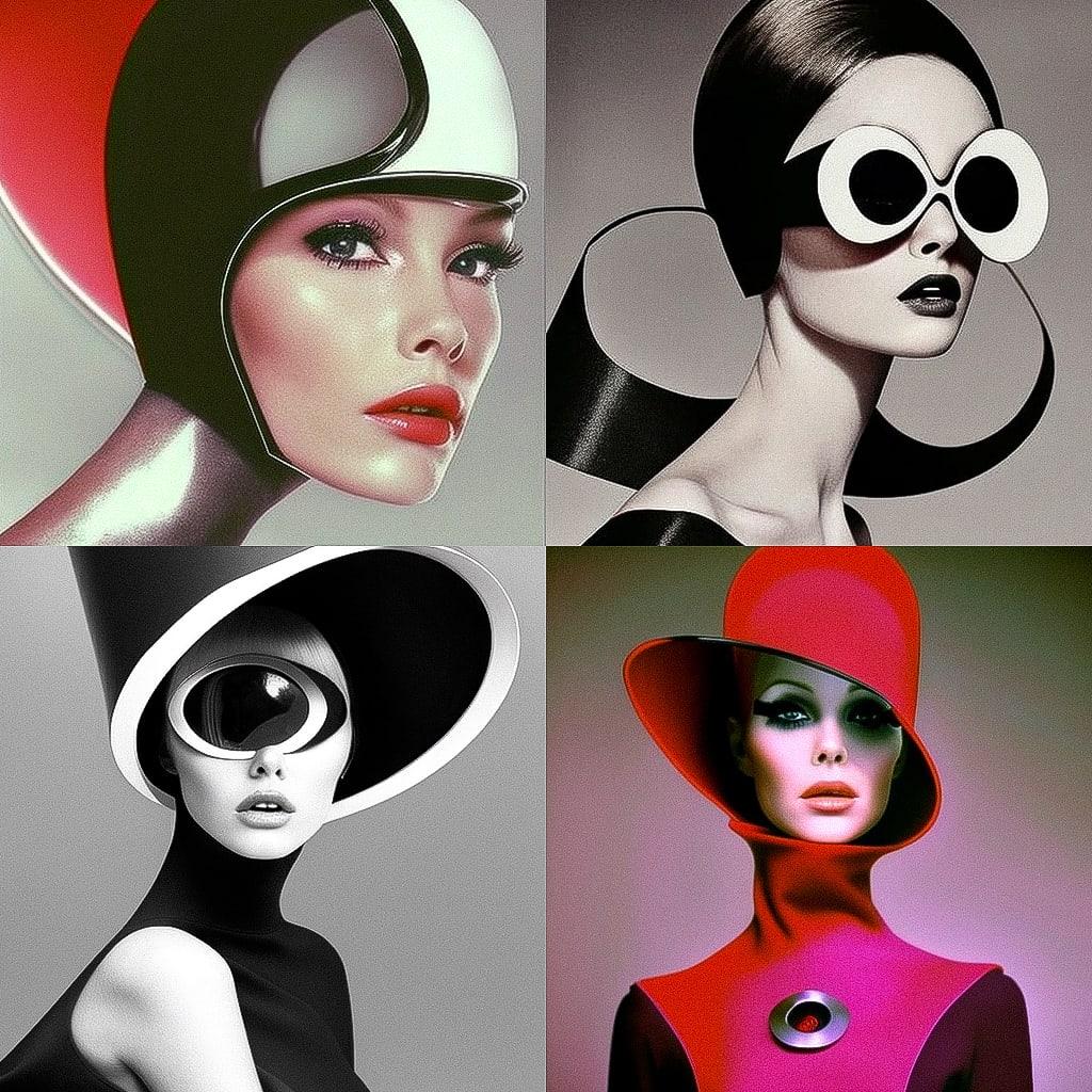 Pierre Cardin style, Midjourney V4, render 1 of 4