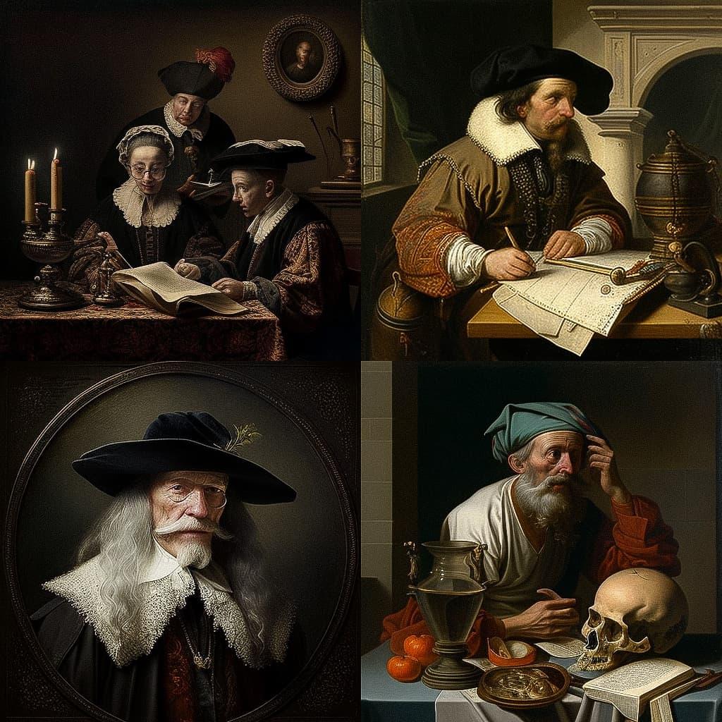Pieter-Jansz van Asch style, Midjourney V4, render 1 of 4