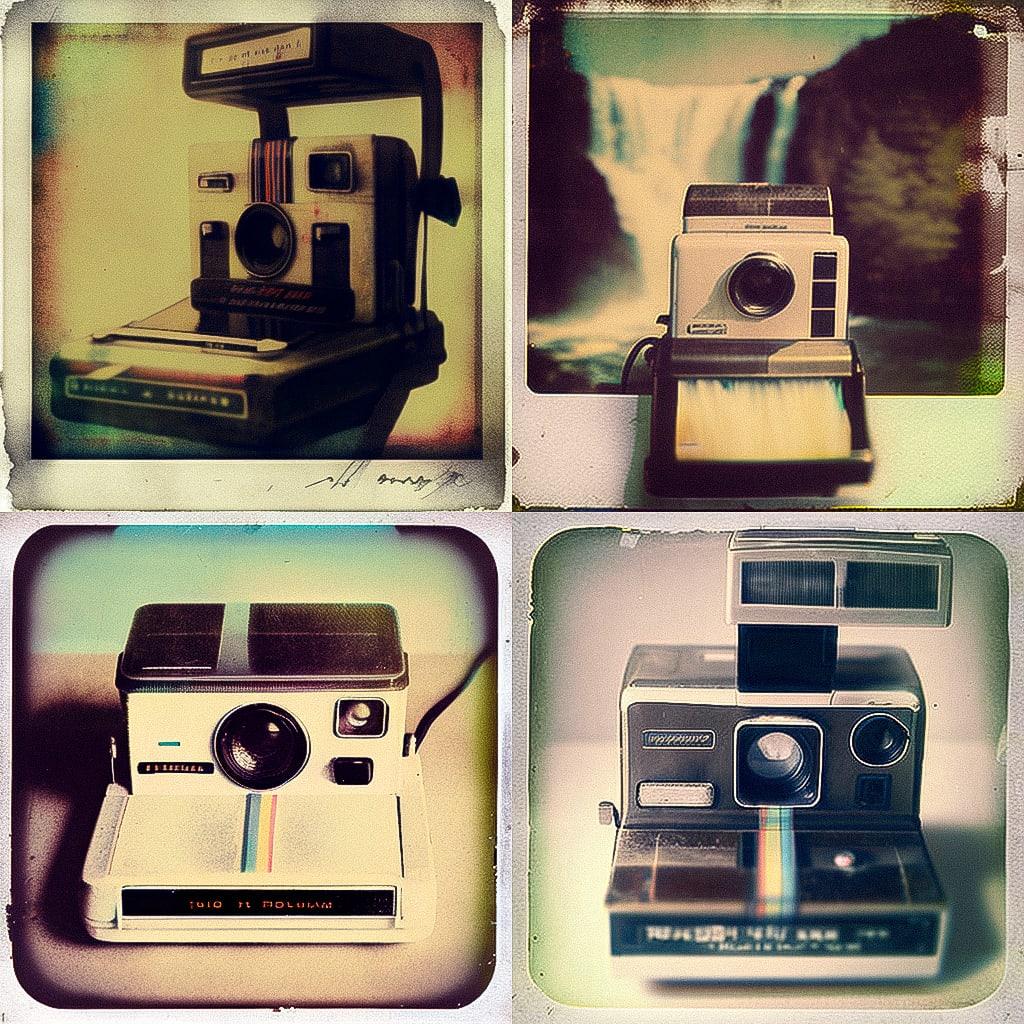 Polaroid style, Midjourney V4, render 1 of 4