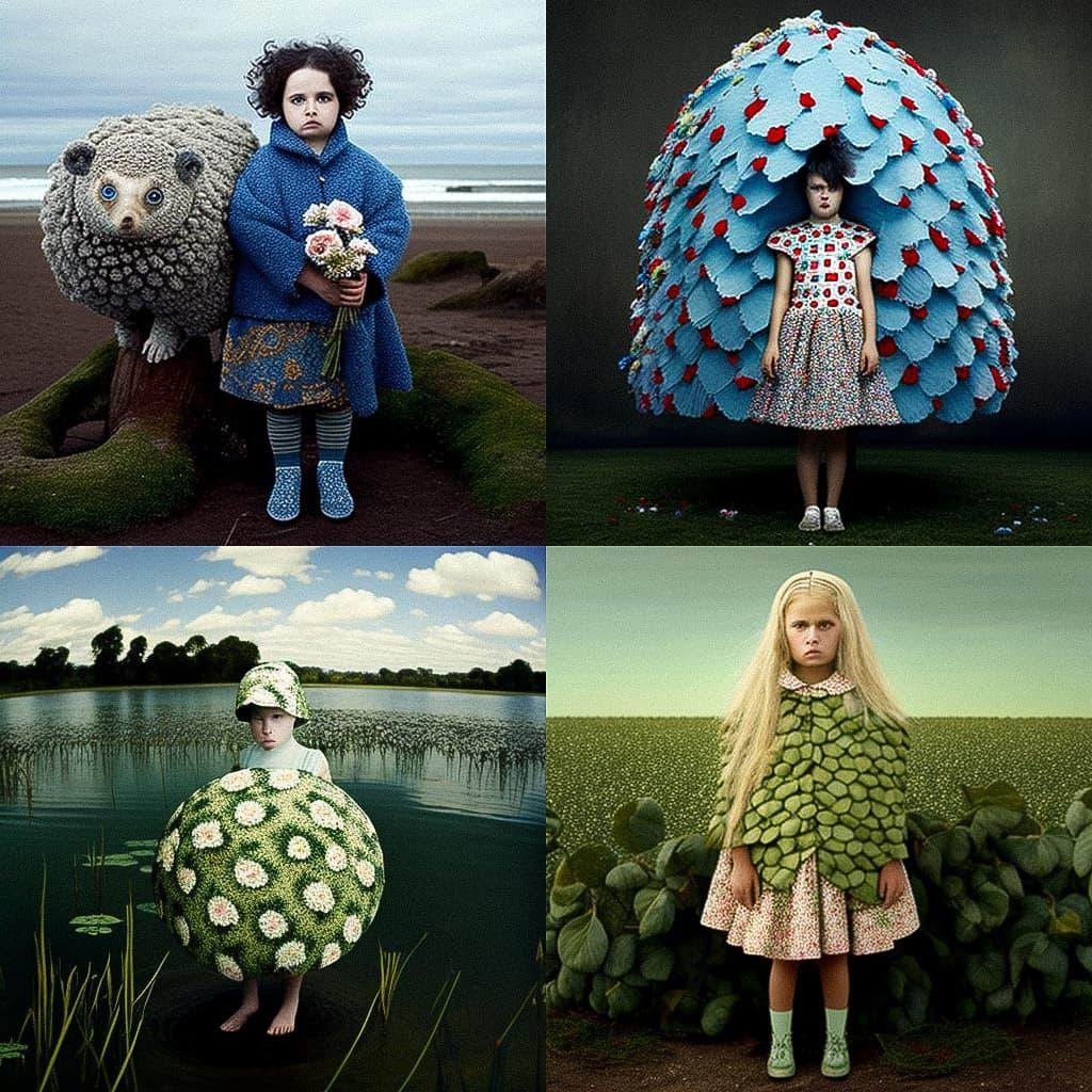 Polixeni Papapetrou style, Midjourney V4, render 1 of 4