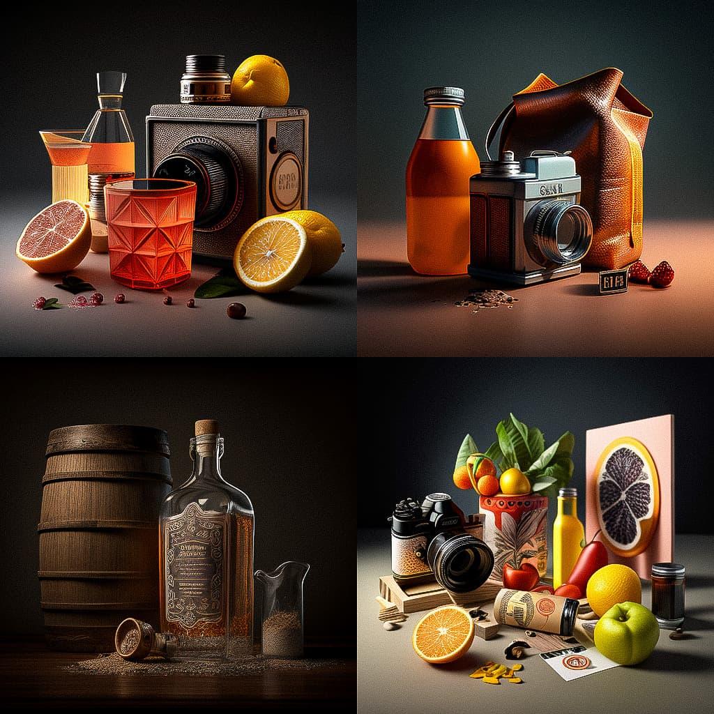 Product photography style, Midjourney V4, render 1 of 4