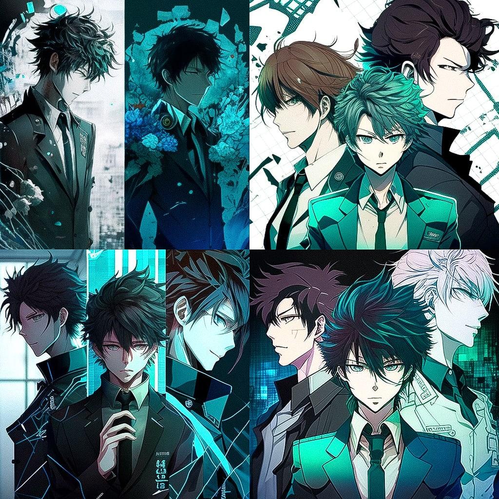 Psycho-Pass style, Midjourney V4, render 1 of 4