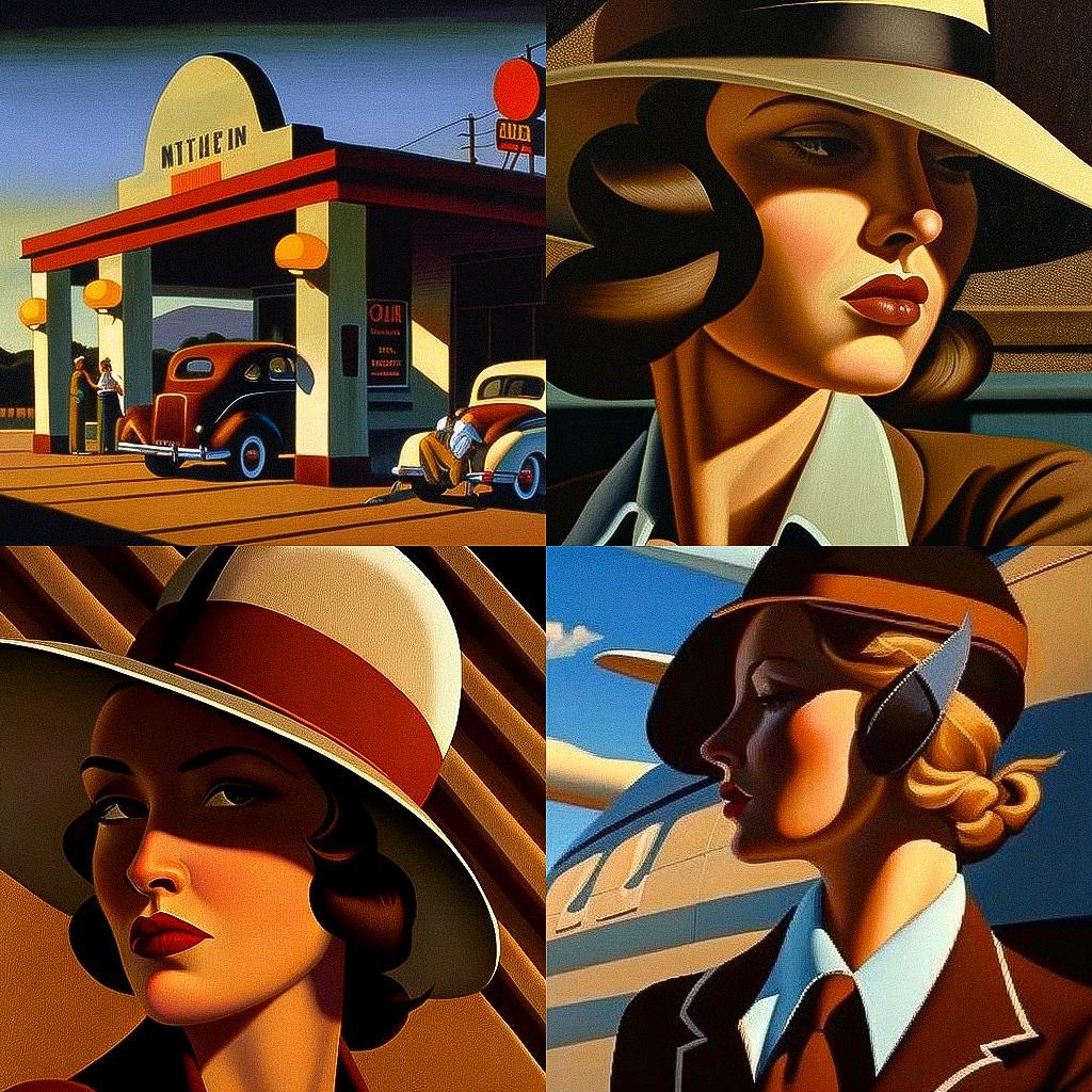 R. Kenton Nelson style, Midjourney V4, render 1 of 4