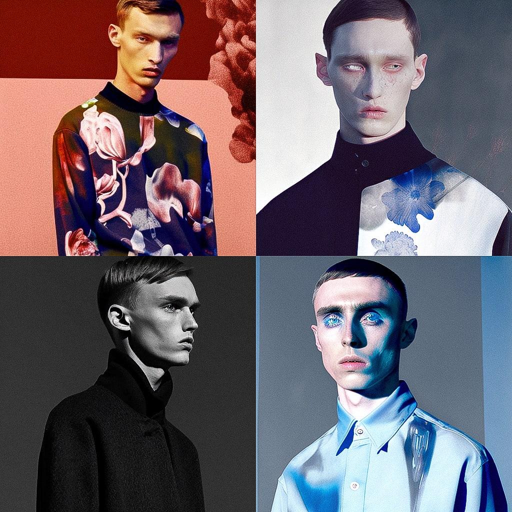 Raf Simons style, Midjourney V4, render 1 of 4