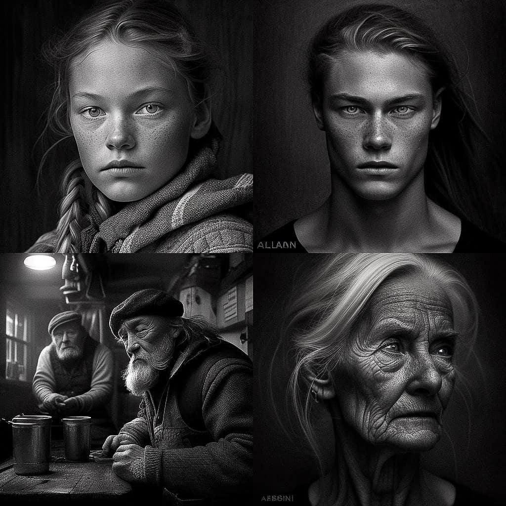 Ragnar Axelsson style, Midjourney V4, render 1 of 4