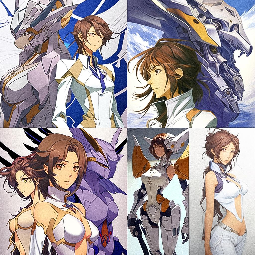 RahXephon style, Midjourney V4, render 1 of 4