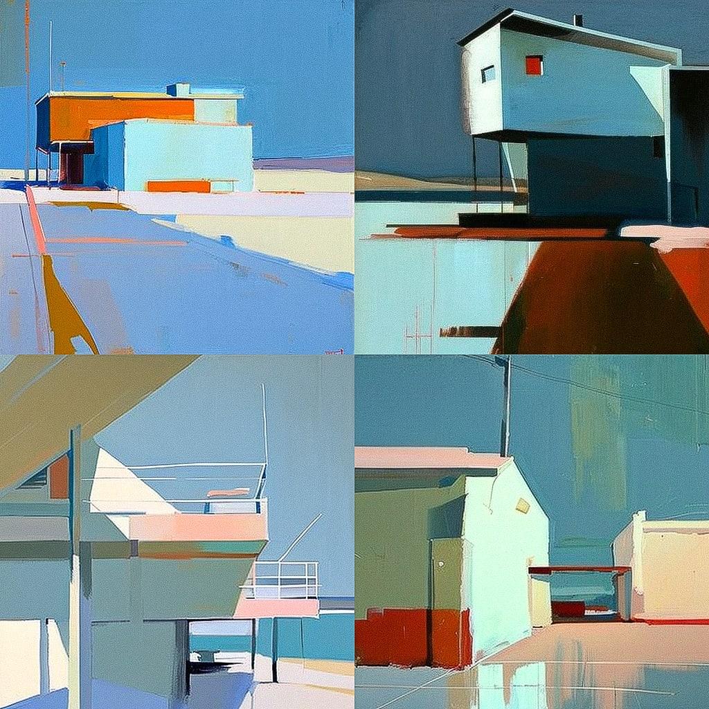 Raimonds Staprans style, Midjourney V4, render 1 of 4