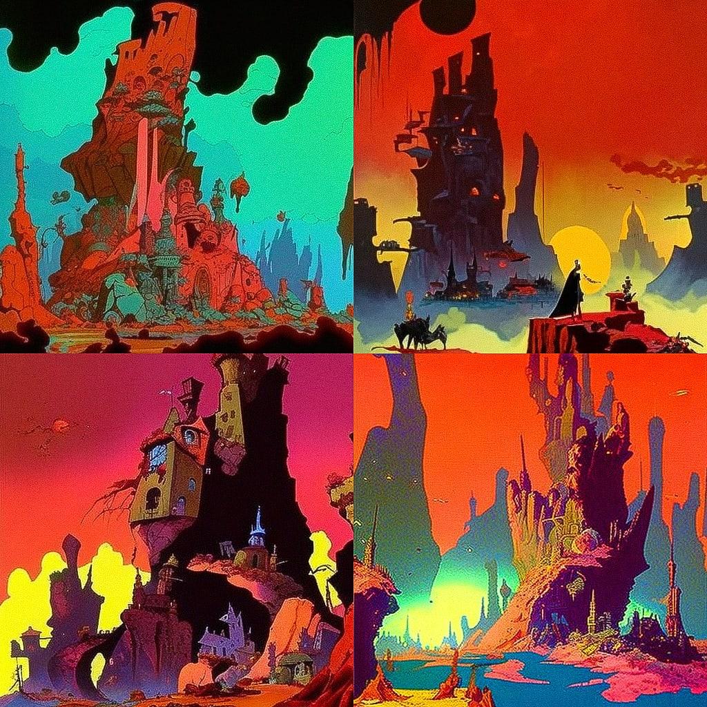 Ralph Bakshi style, Midjourney V4, render 1 of 4