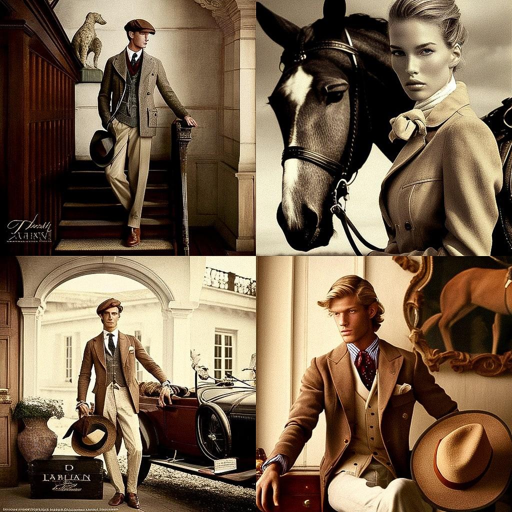 Ralph Lauren style, Midjourney V4, render 1 of 4
