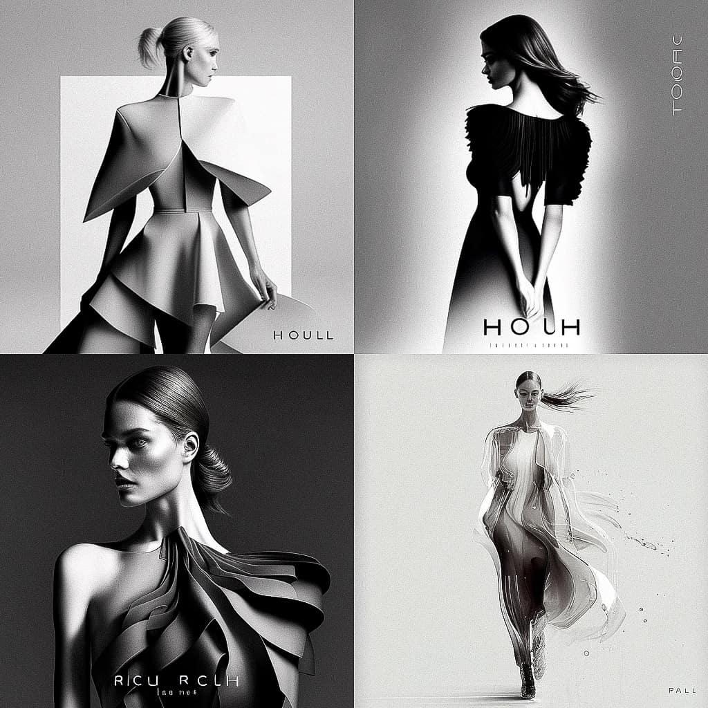 Ralph Rucci style, Midjourney V4, render 1 of 4