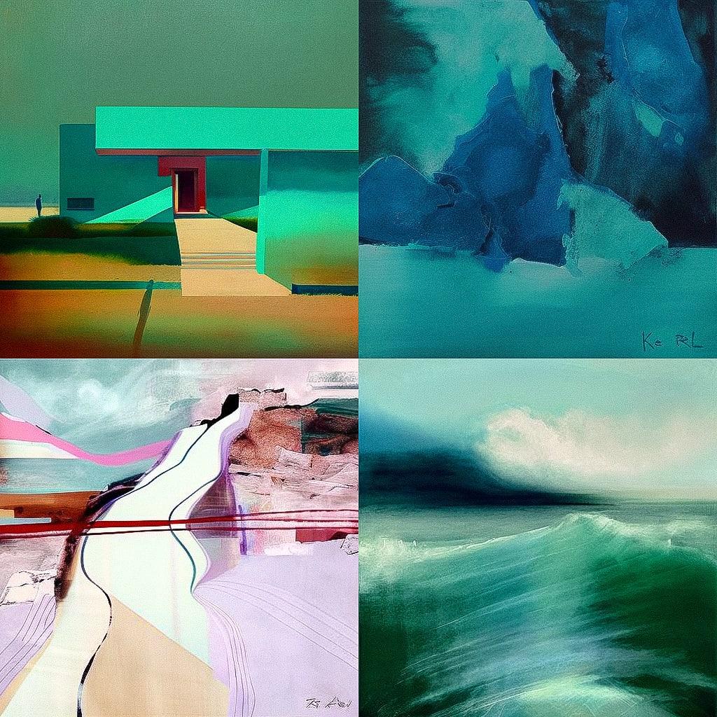 Raoul De Keyser style, Midjourney V4, render 1 of 4