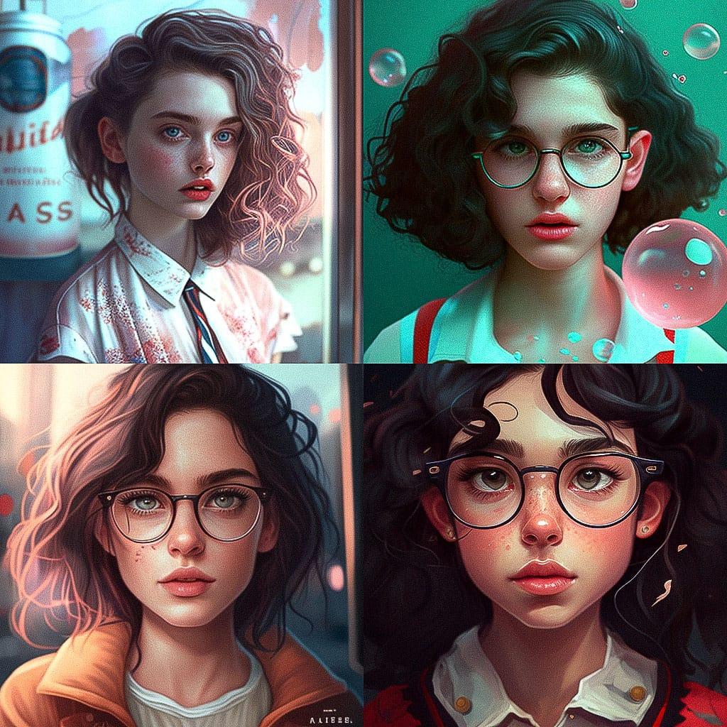 Rebecca Sugar style, Midjourney V4, render 1 of 4