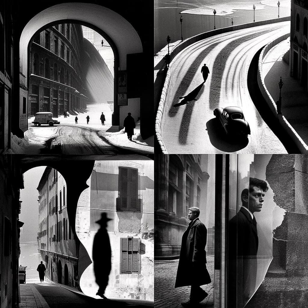 Rene Burri style, Midjourney V4, render 1 of 4