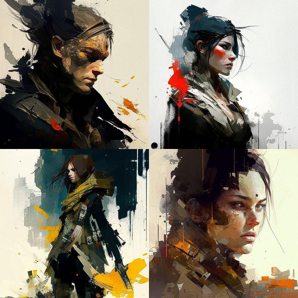 Richard Anderson style, Midjourney V4, render 1 of 4