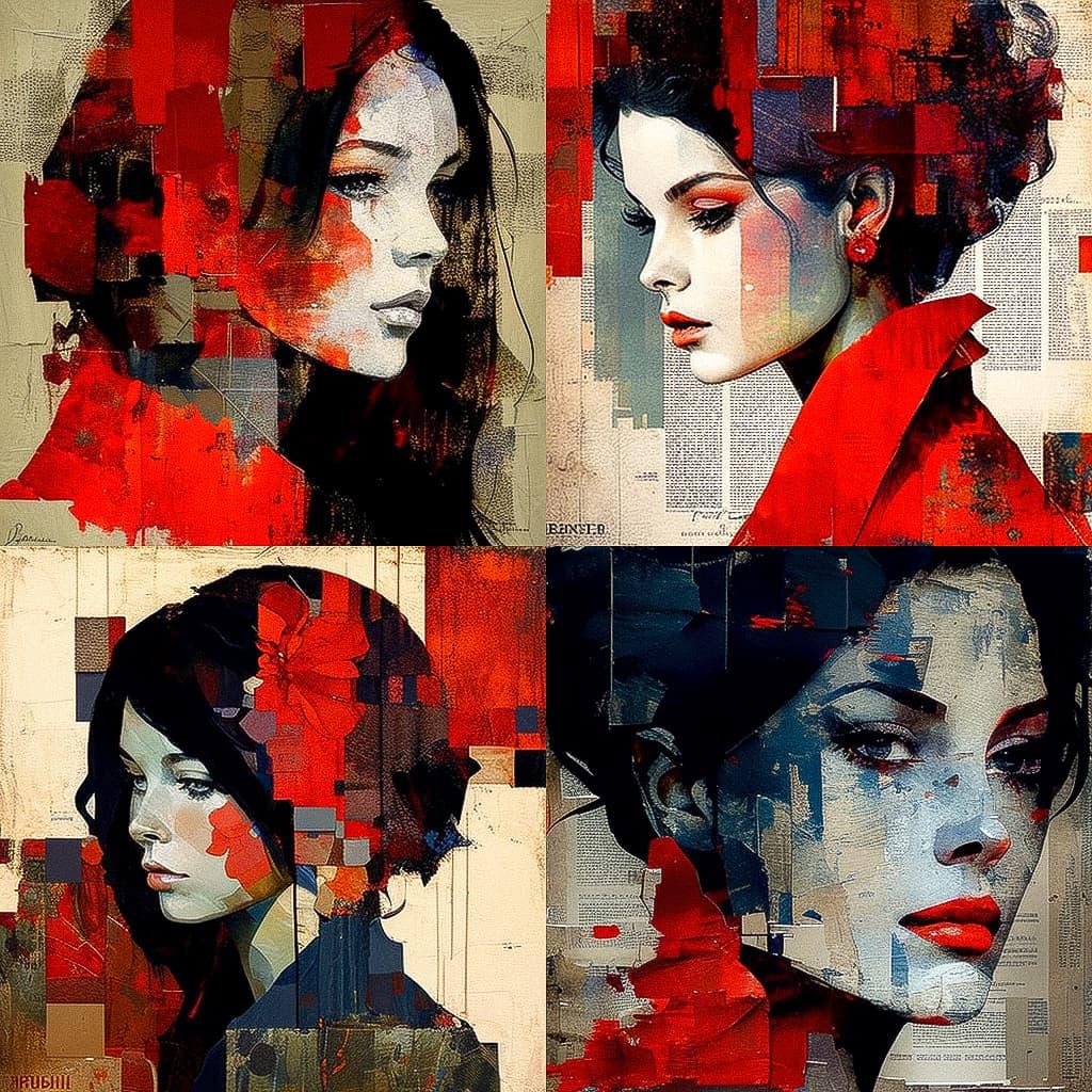 Richard Burlet style, Midjourney V4, render 1 of 4