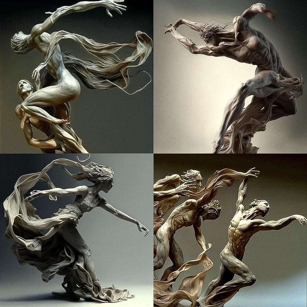 Richard MacDonald style, Midjourney V4, render 1 of 4