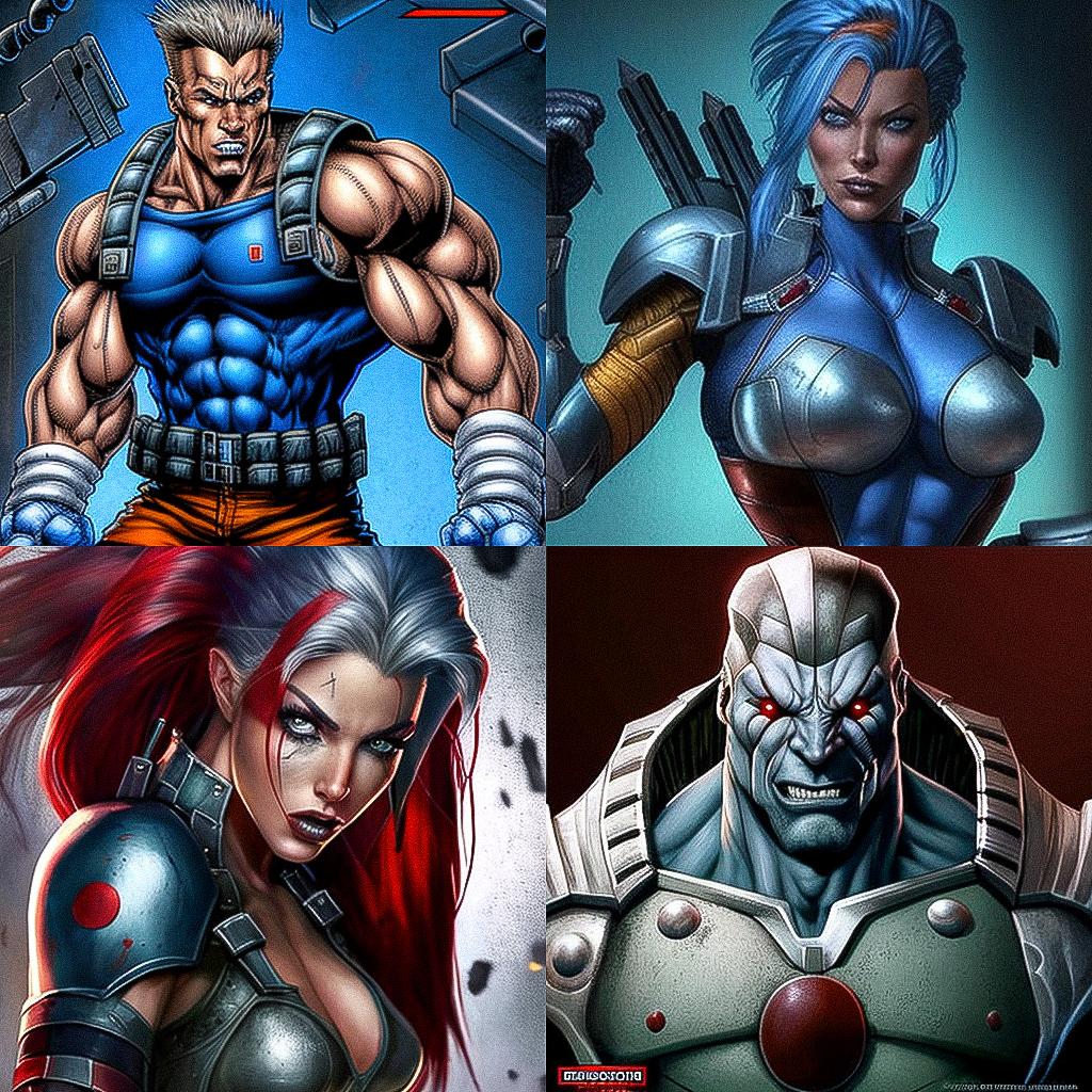 Rob Liefeld style, Midjourney V4, render 1 of 4
