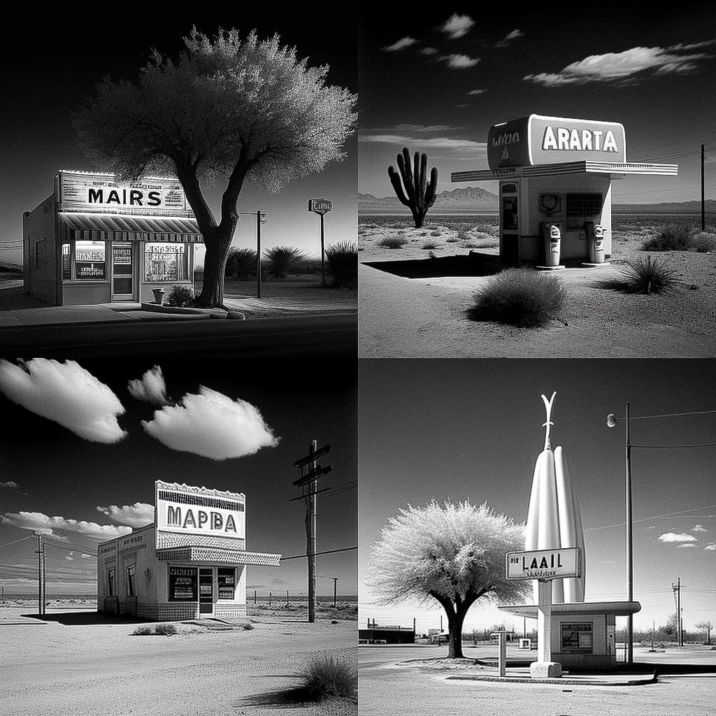 Robert Adams style, Midjourney V4, render 1 of 4