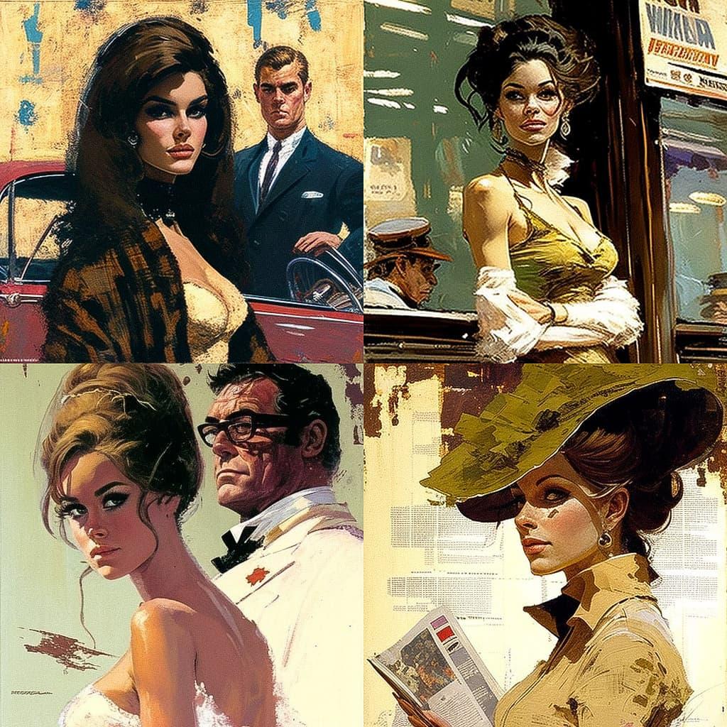 Robert McGinnis style, Midjourney V4, render 1 of 4
