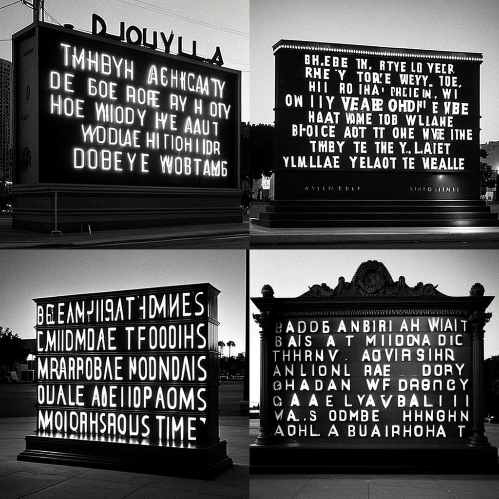 Robert Montgomery style, Midjourney V4, render 1 of 4